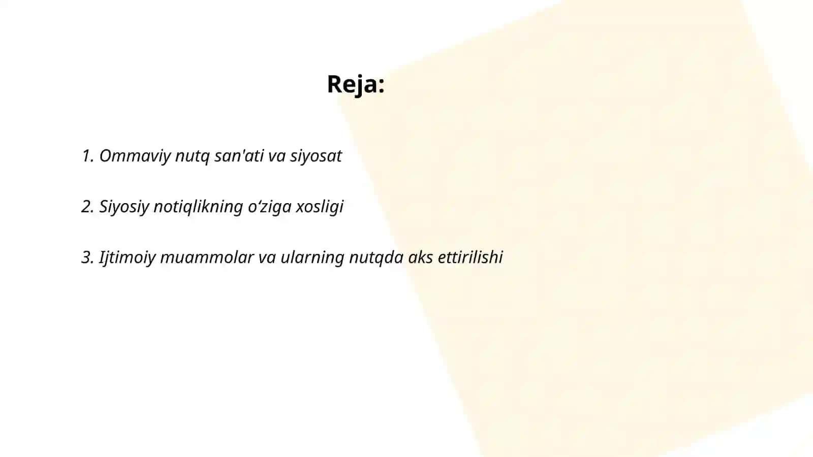 Ijtimoiy siyosiy notiqlik 2