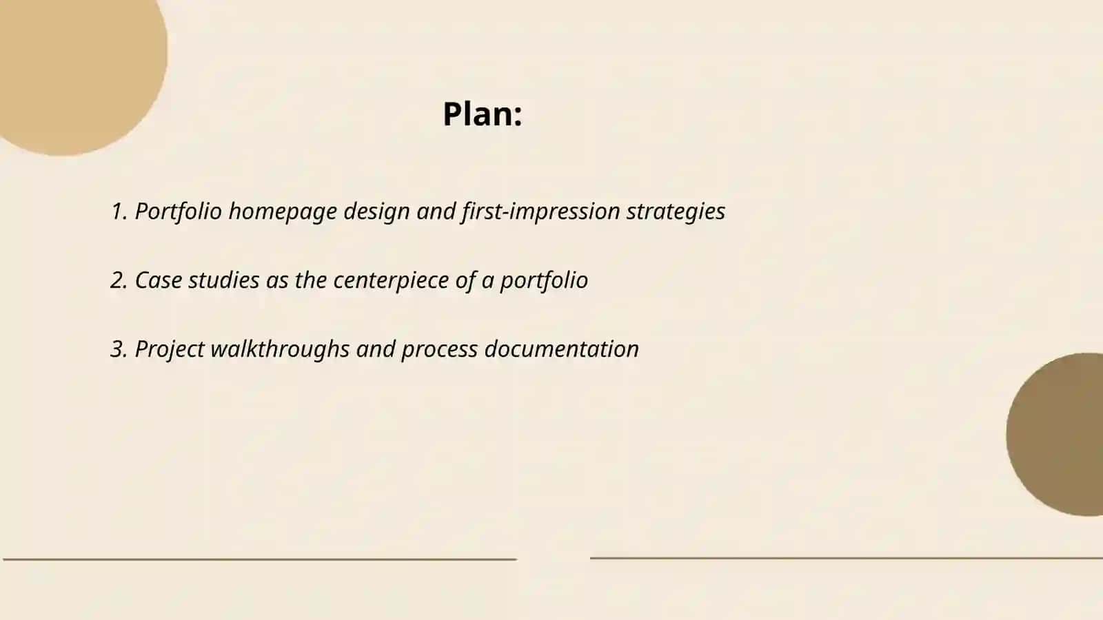 Portfolio Showcase Strategies 2