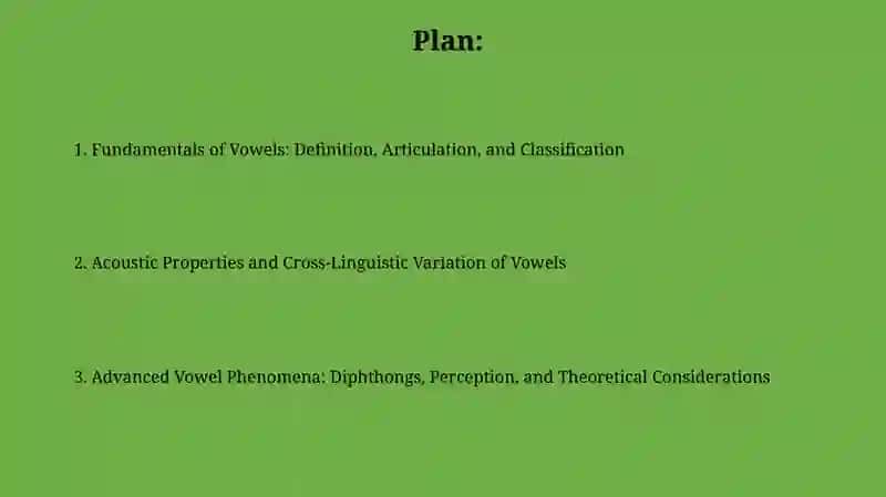 Fundamentals of Vowels 2