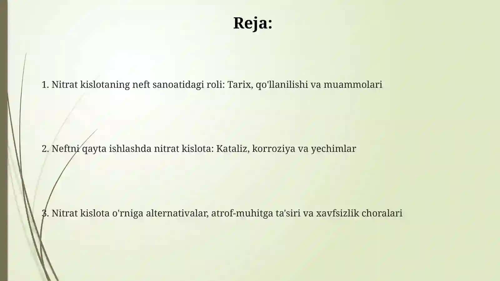 Nitrat kislotaning neft sanoatidagi roli 2