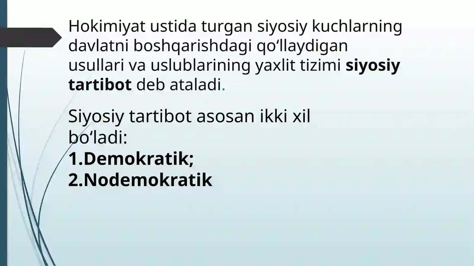 SIYOSIY TARTIBOT 2