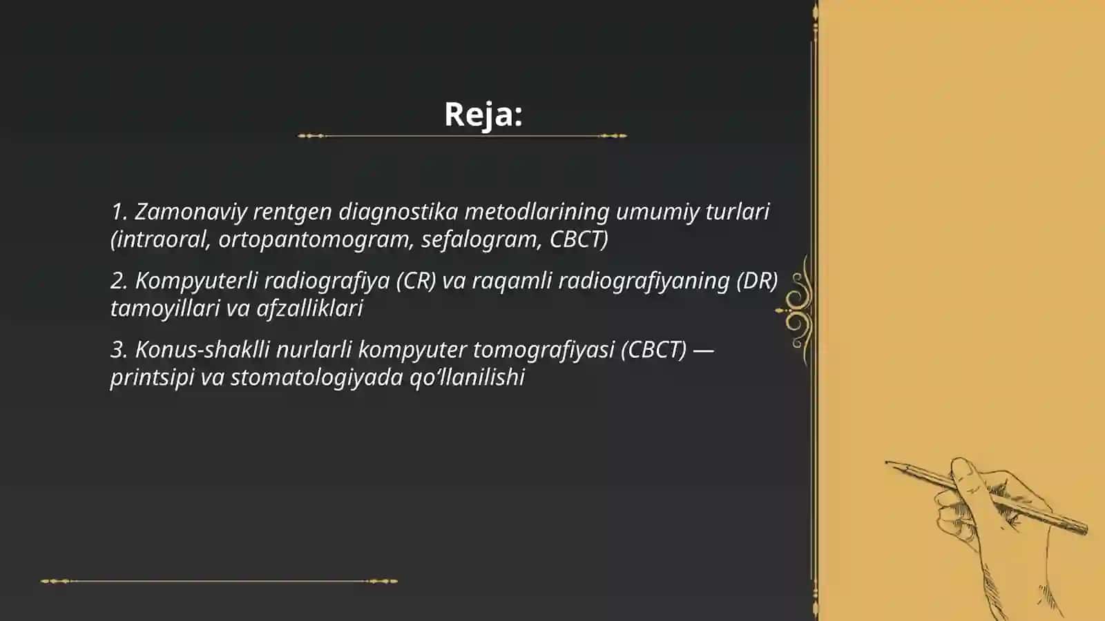 Zamonaviy rentgen tashxislash usullari 2