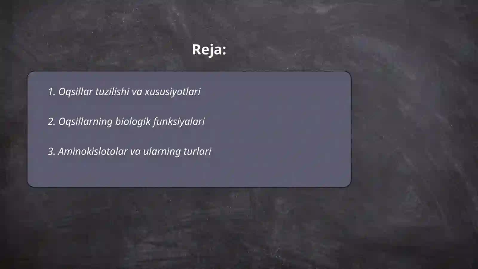 Oqsillar va Nuklein kislotalar 2