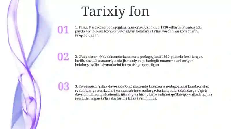Kasalxona Pedagogikasi Tarixi 2