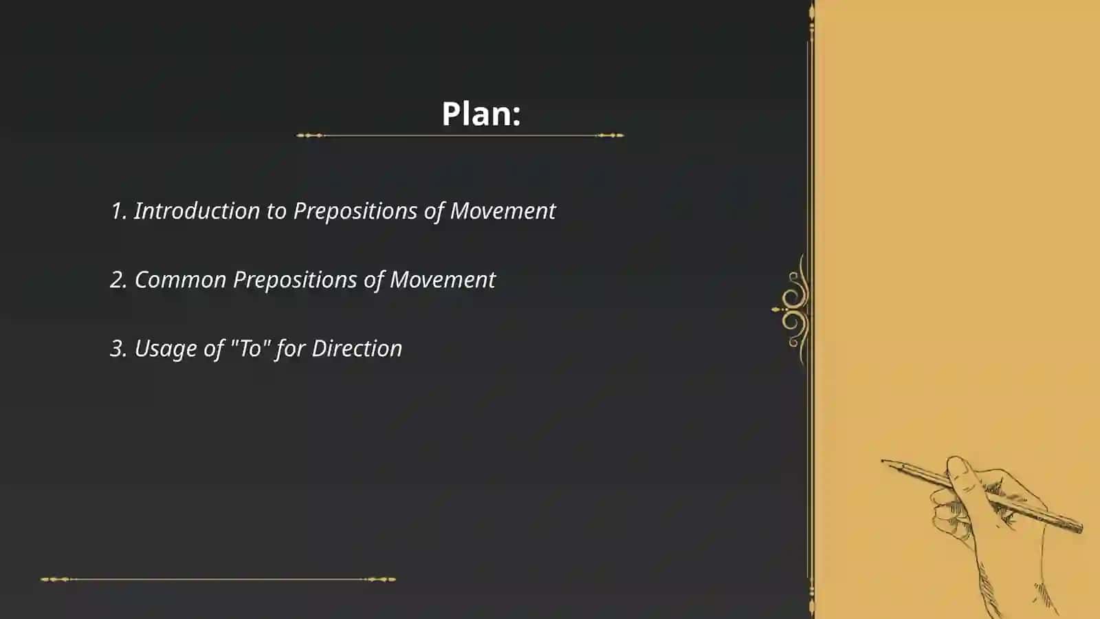 Preposition of movement 2