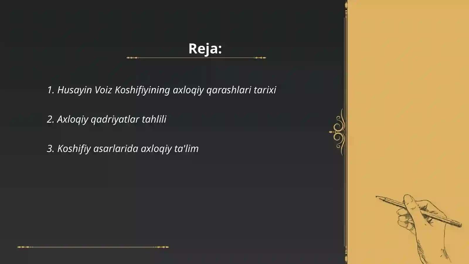 Husayin Voiz Koshifiyning Axloqiy Qarashlari 2