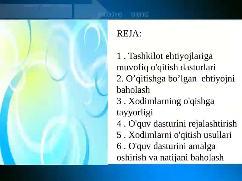 Inson resurslarini boshqarish bo'limi 2