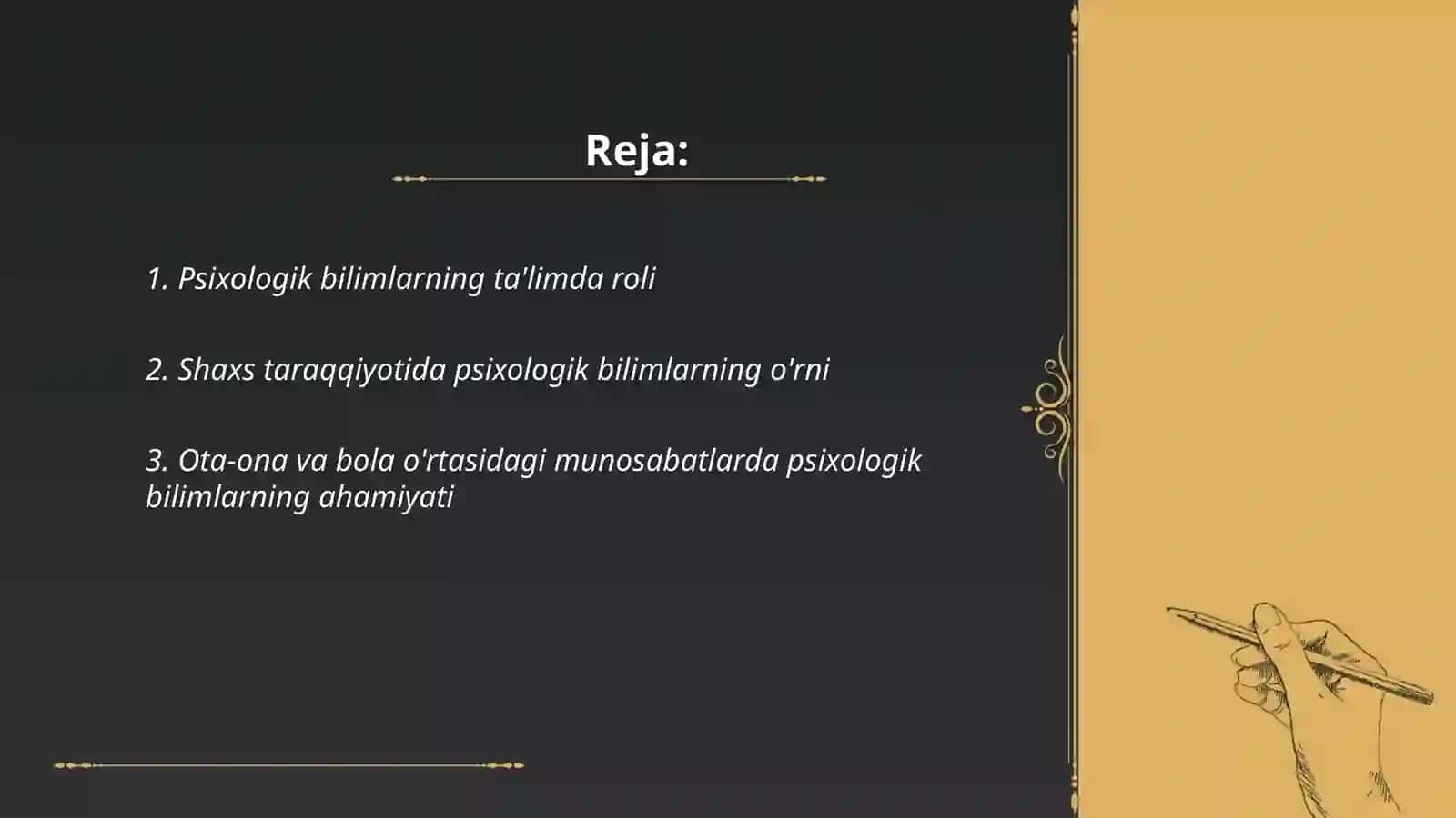 Psixologik bilimlarning ahamiyati 2