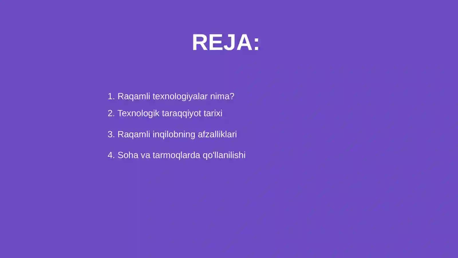 Raqamli texnologiyalar haqida 2