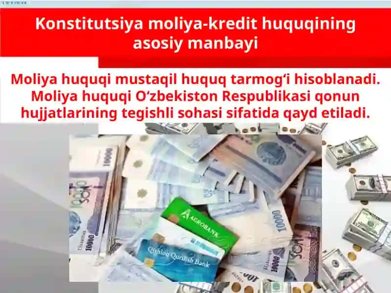 Moliya huquqi tushunchasi va predmeti 2