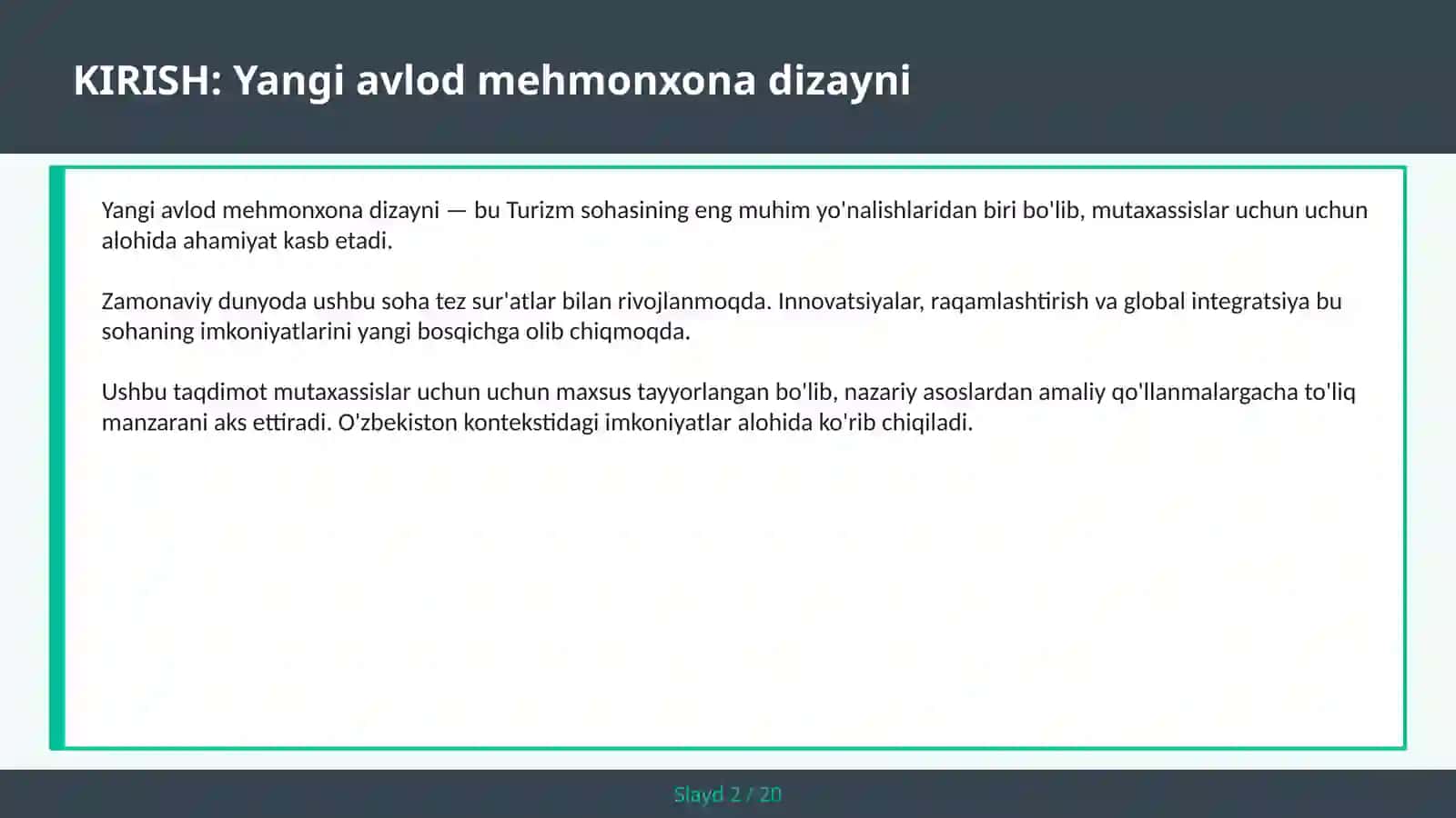Yangi avlod mehmonxona dizayni 2