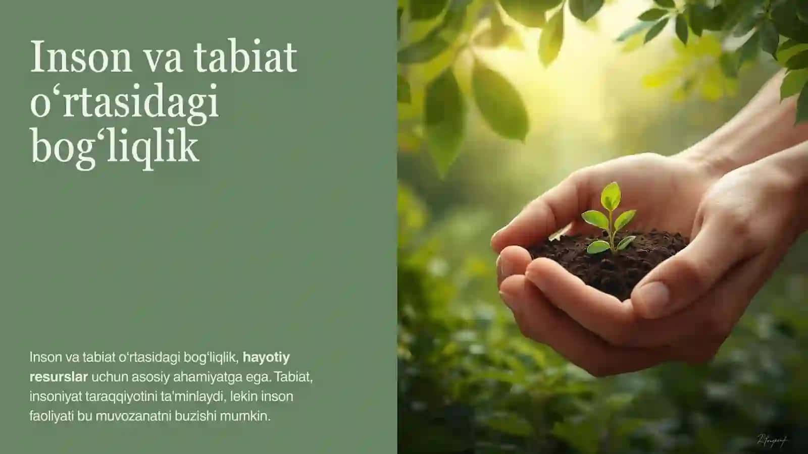 Inson Faoliyatining Tabiatga Ta'siri 2