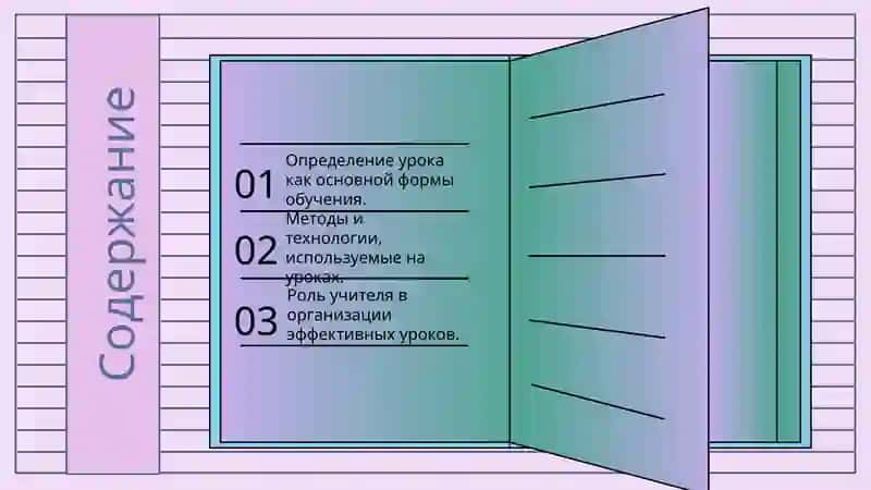Определение урока как основной формы обучения 2