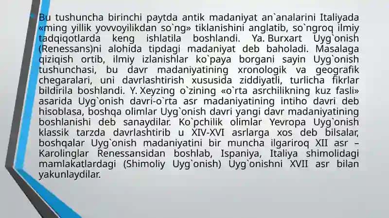 UYG’ONISH DAVRI ADABIYOTI 2