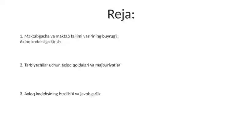 PEDAGOG-XODIMNING ETIK QOIDALARI 2