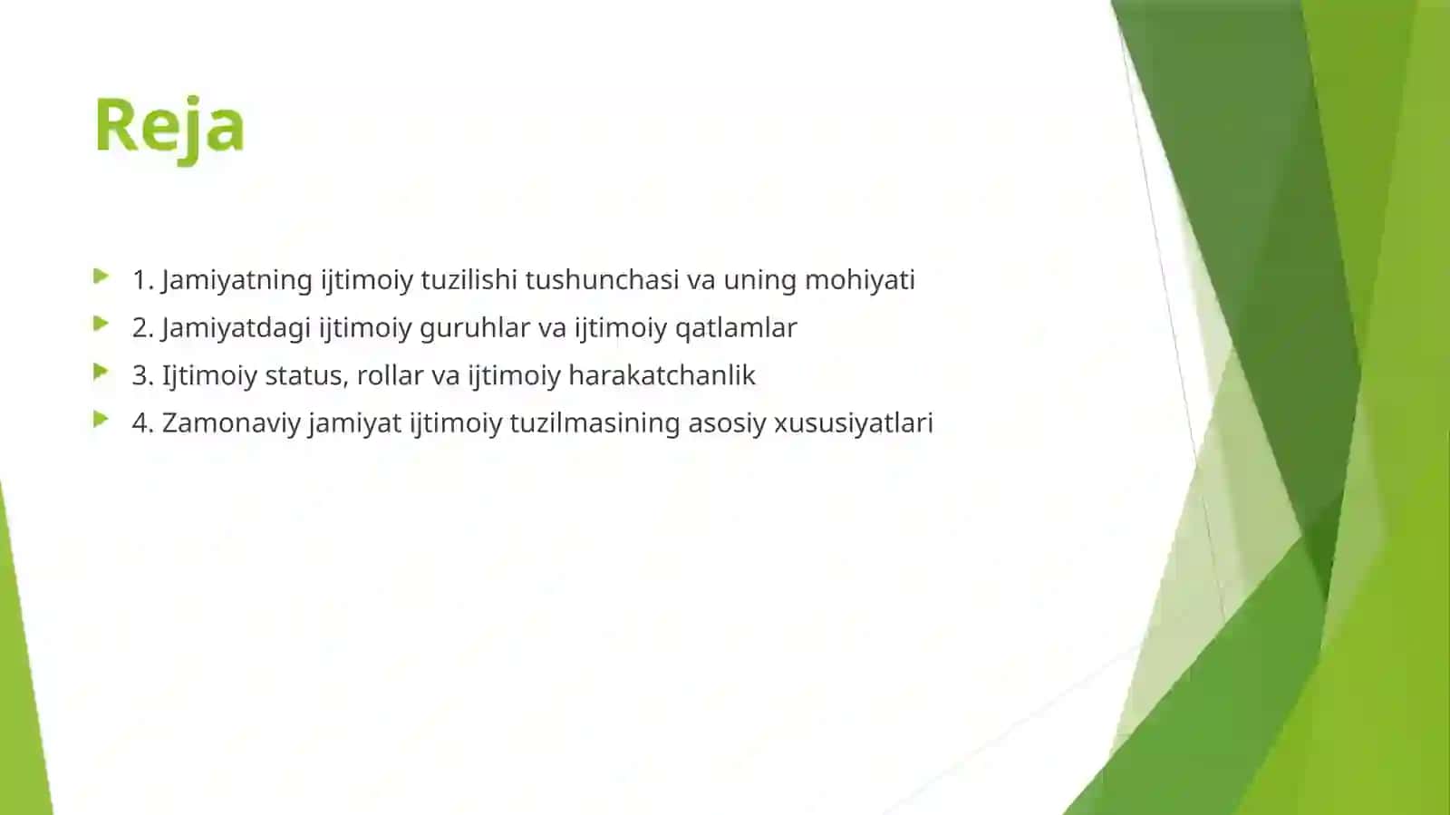 Jamiyatning ijtimoiy tuzilishi 2