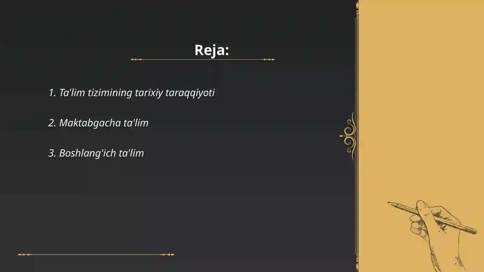 Ta'lim tizimining tarixiy taraqqiyoti 2