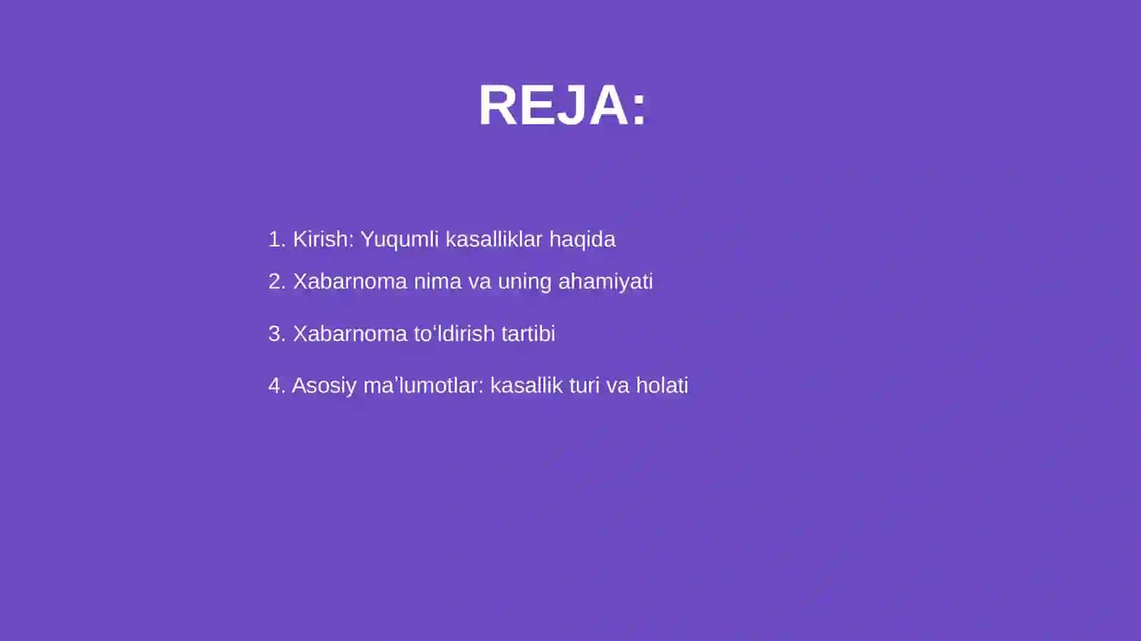 Aniqlangan yuqumli kasalga shoshilinch xabarnoma toʻldirish 2