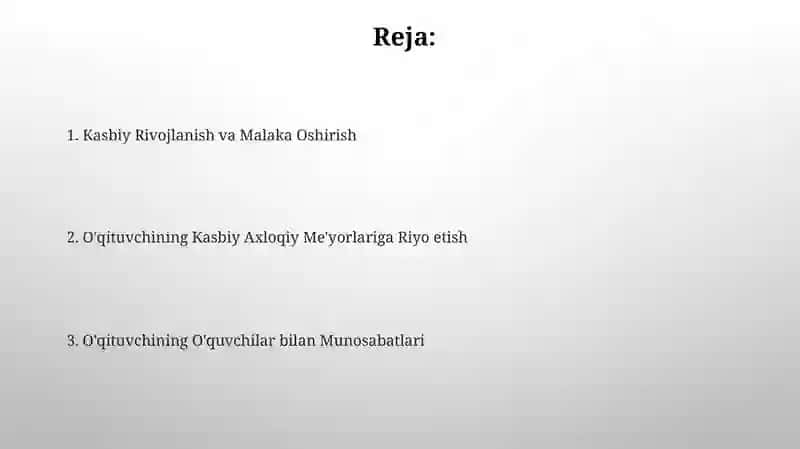 O'qituvchining muomala odobi 2