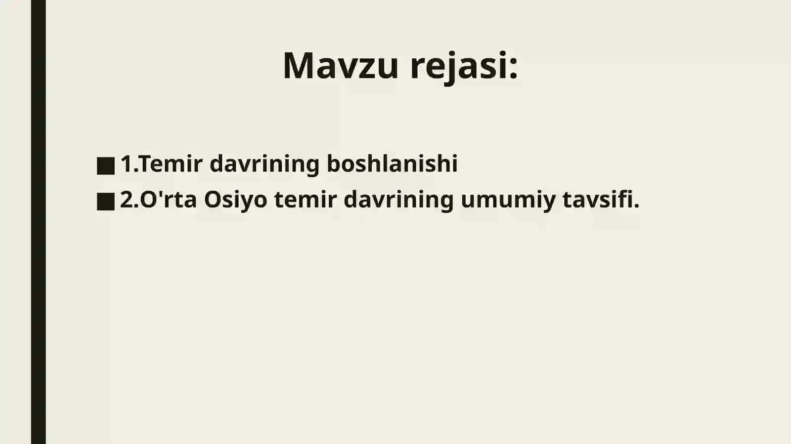 O'rta Osiyo temirdavri 2