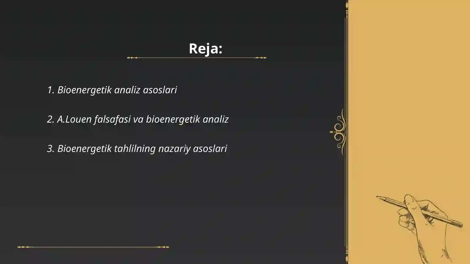 Bioenergetik analiz asoslari 2