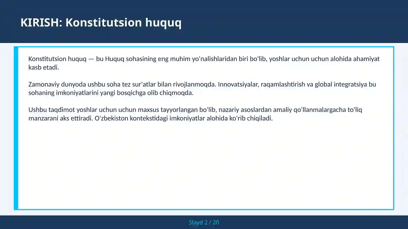 Konstitutsion Huquq 2