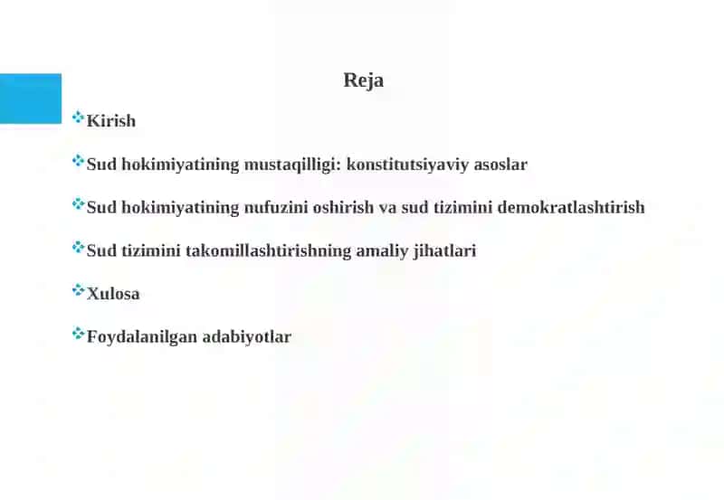 Sudhokimiyatining Mustaqilligi 2