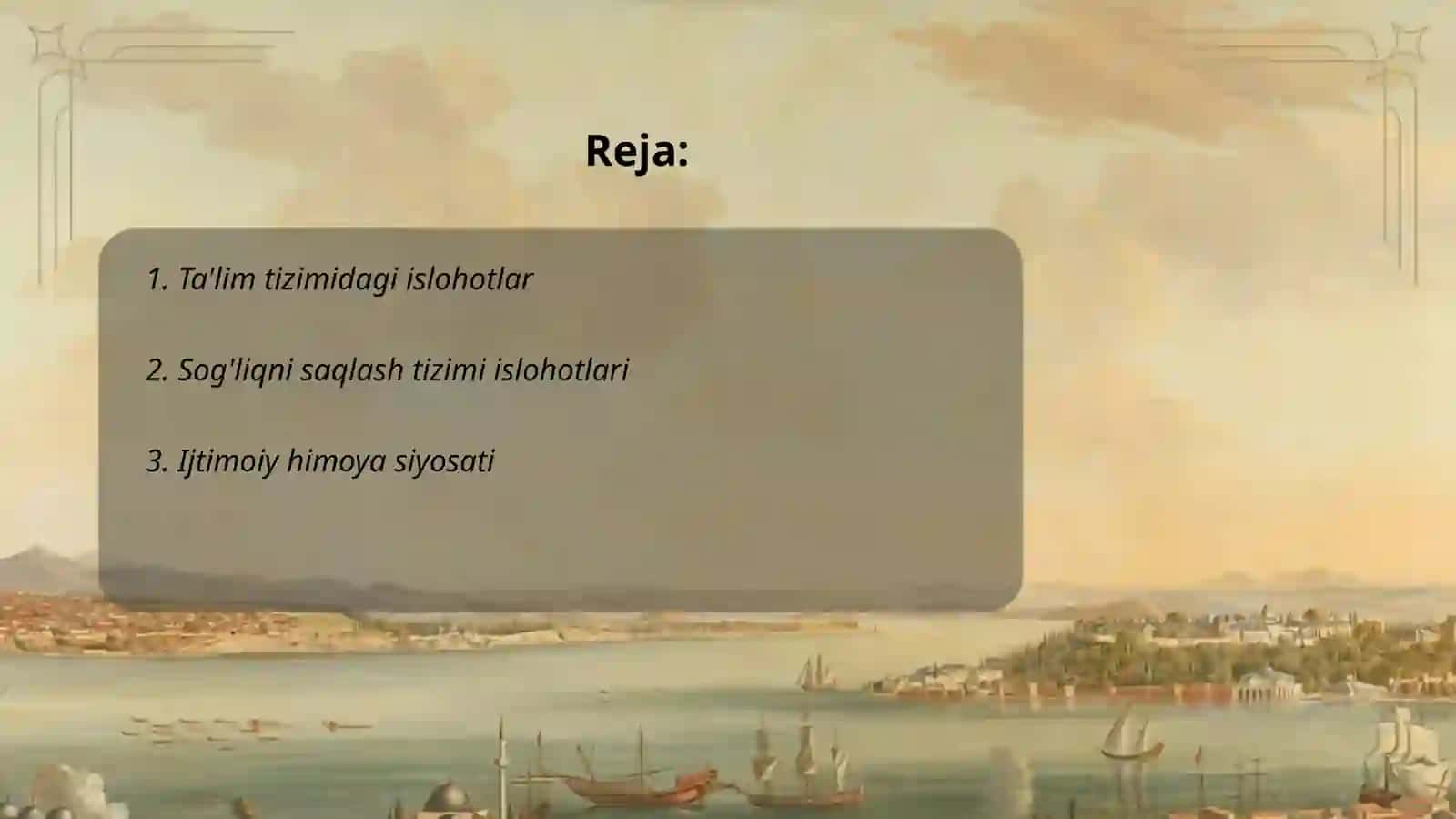 Oʻzbekiston Respublikasida ijtimoiy sohadagi islohotlar 2