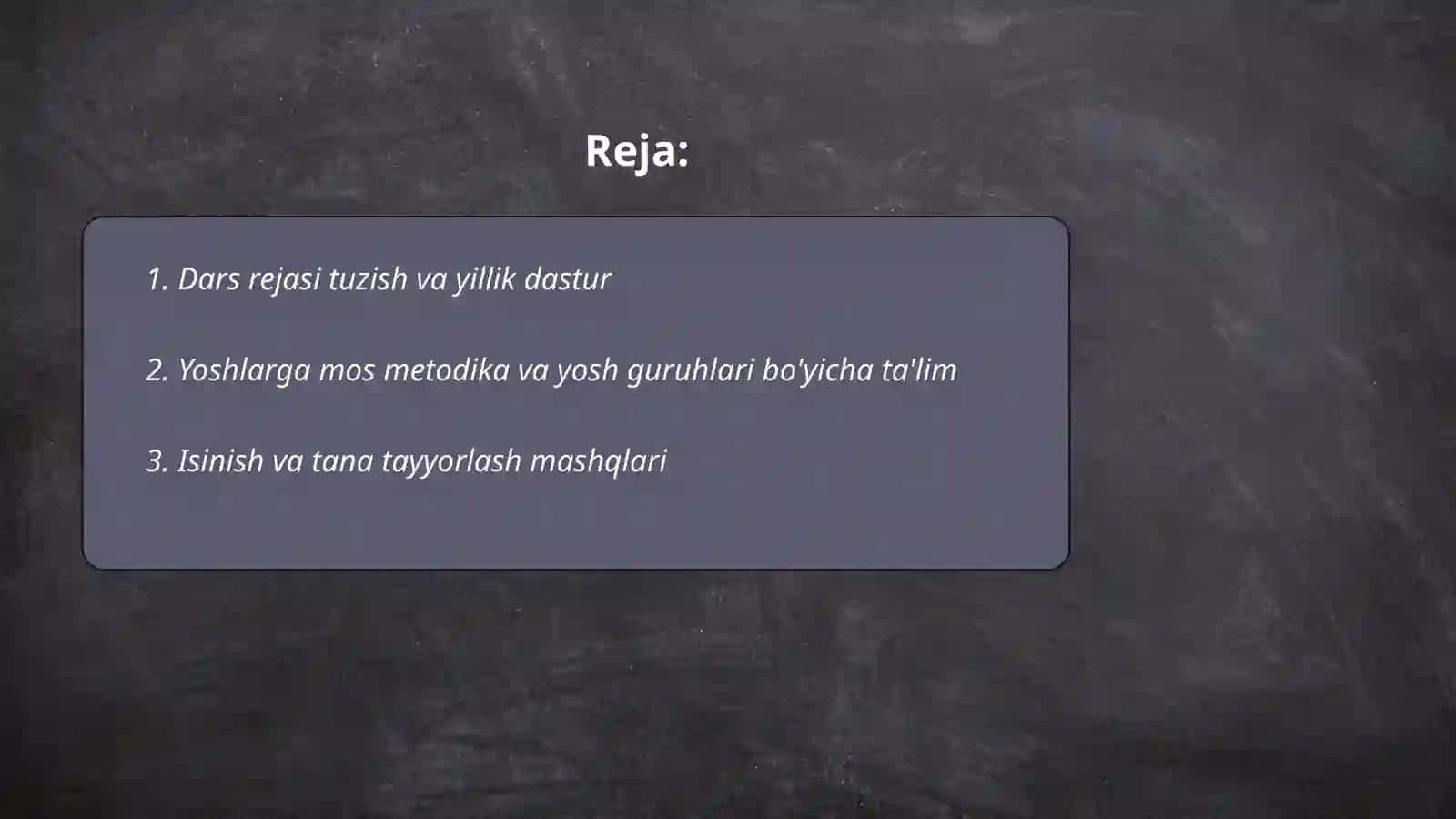 Raqs to'garaklari bilan ishlash metodikasi 2