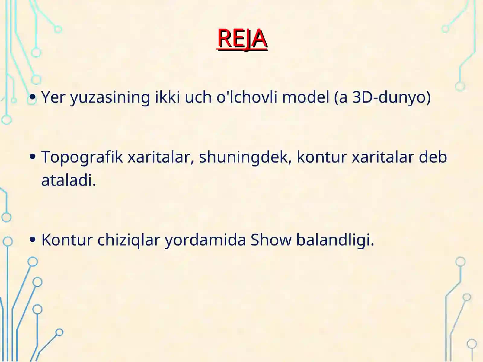 Joy relefining asosiy shakillari 2