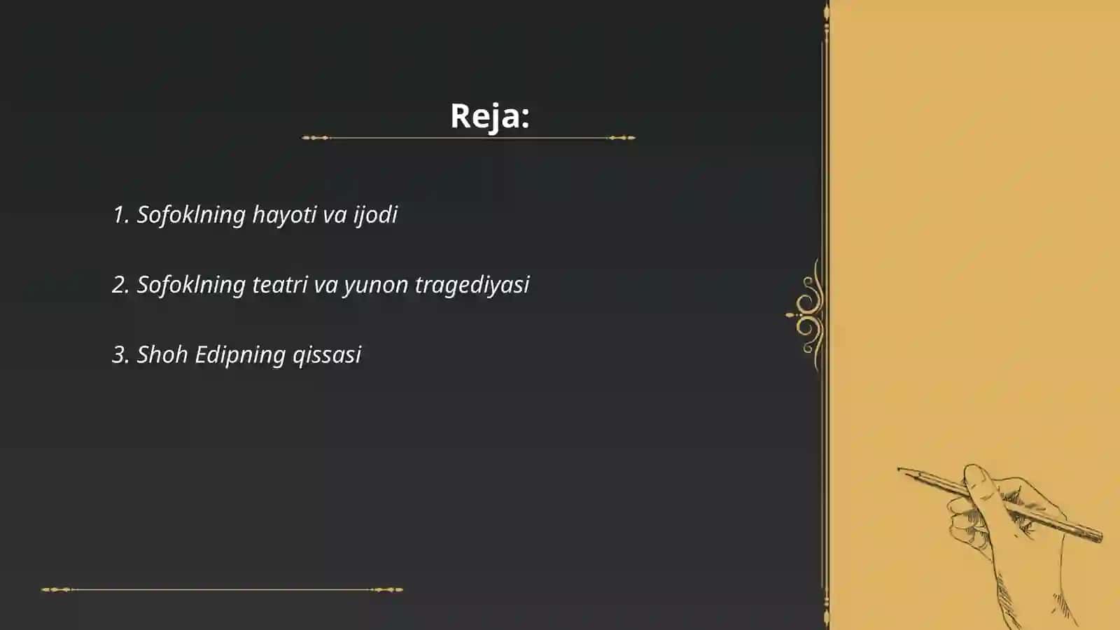 Sofoklning shoh edip tragediyasi 2