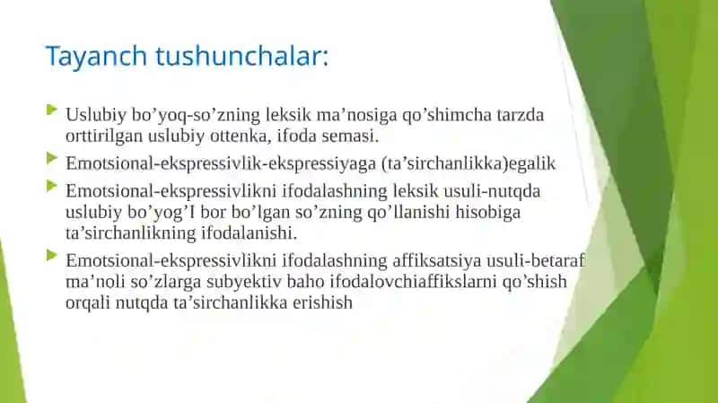 O’zbek til leksikasining emotsional-ekspressiv jihatdan qatlamlanishi 2
