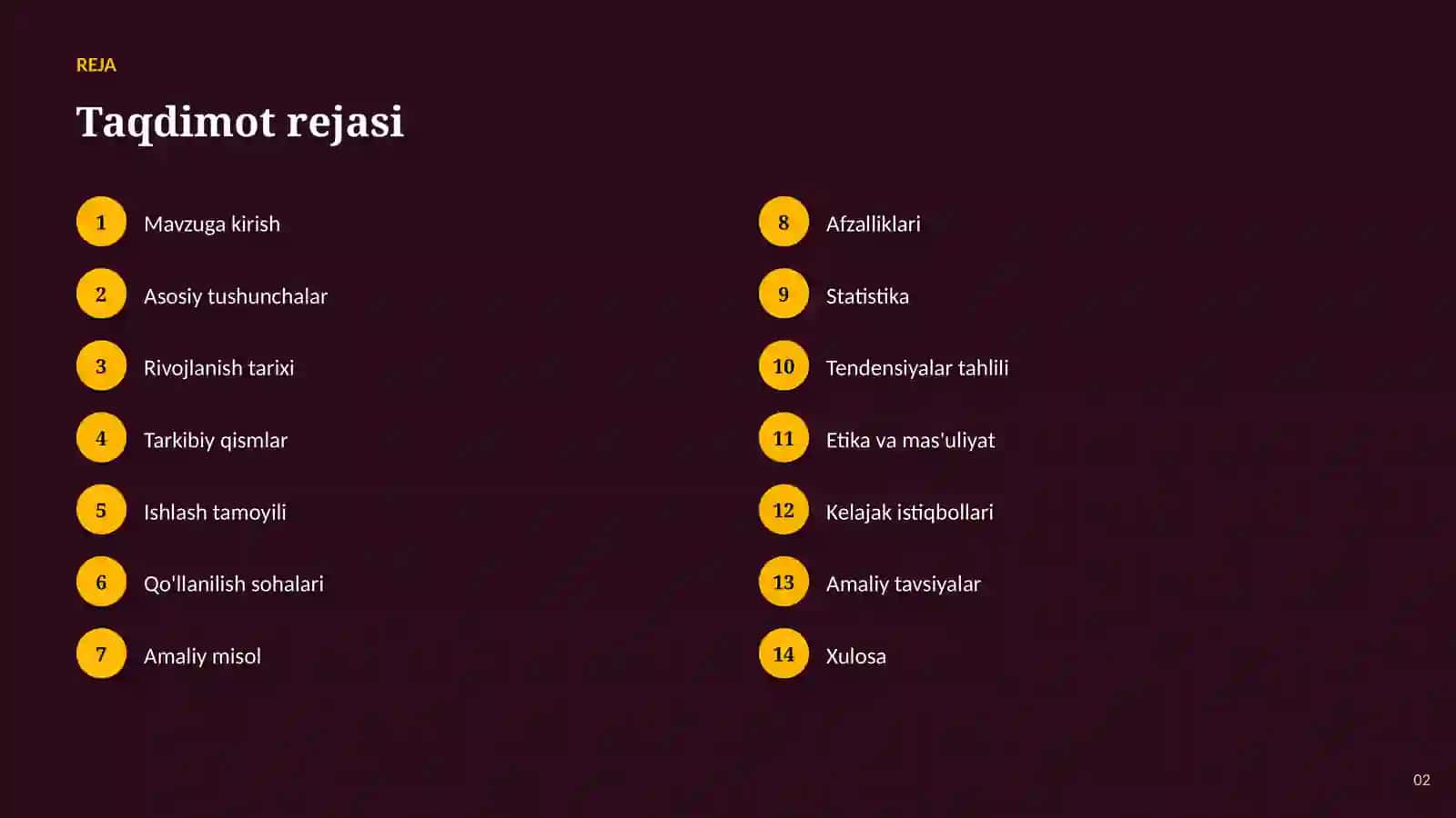 SUN'IY INTELLEKT • AI VA KATTA MA'LUMOTLAR 2