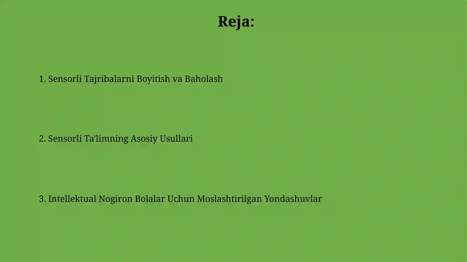 Aqli zaif bolalarda sensor tarbiya usullari 2