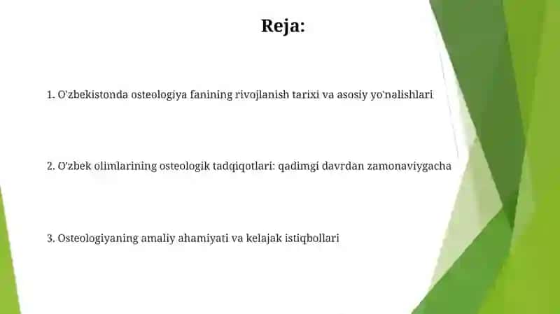 O'zbekiston olimlarining osteologiya sohasiga qo’shgan hissasi 2
