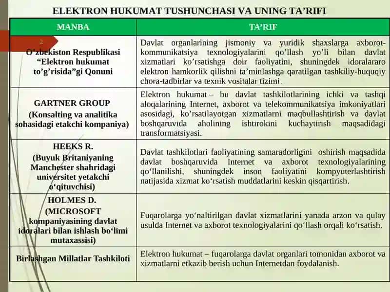 Elektron hukumat tizimi 2
