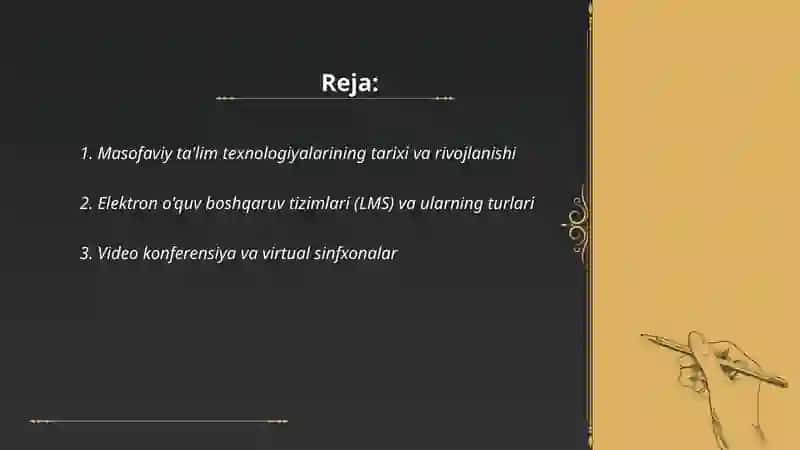 Masofaviy ta'lim texnologiyalari 2