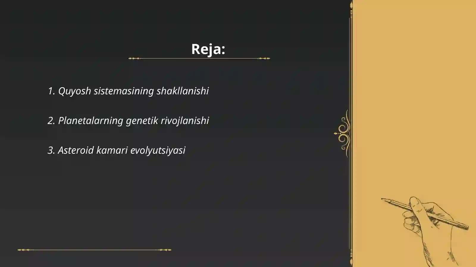 A'zolar sistemasi ontofilogenezi sklet 2