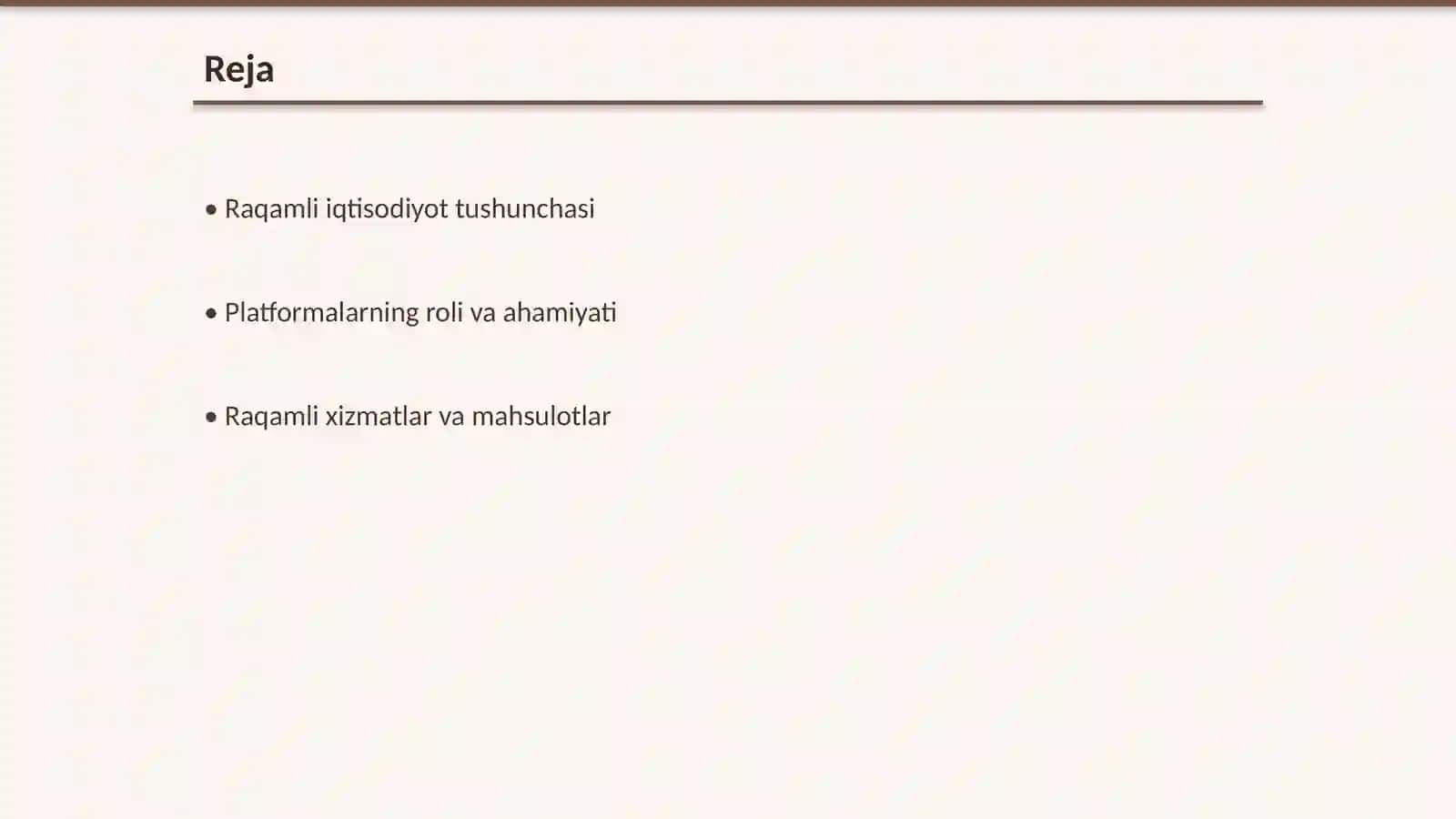 Raqamli iqtisodiyotning platformasi 2