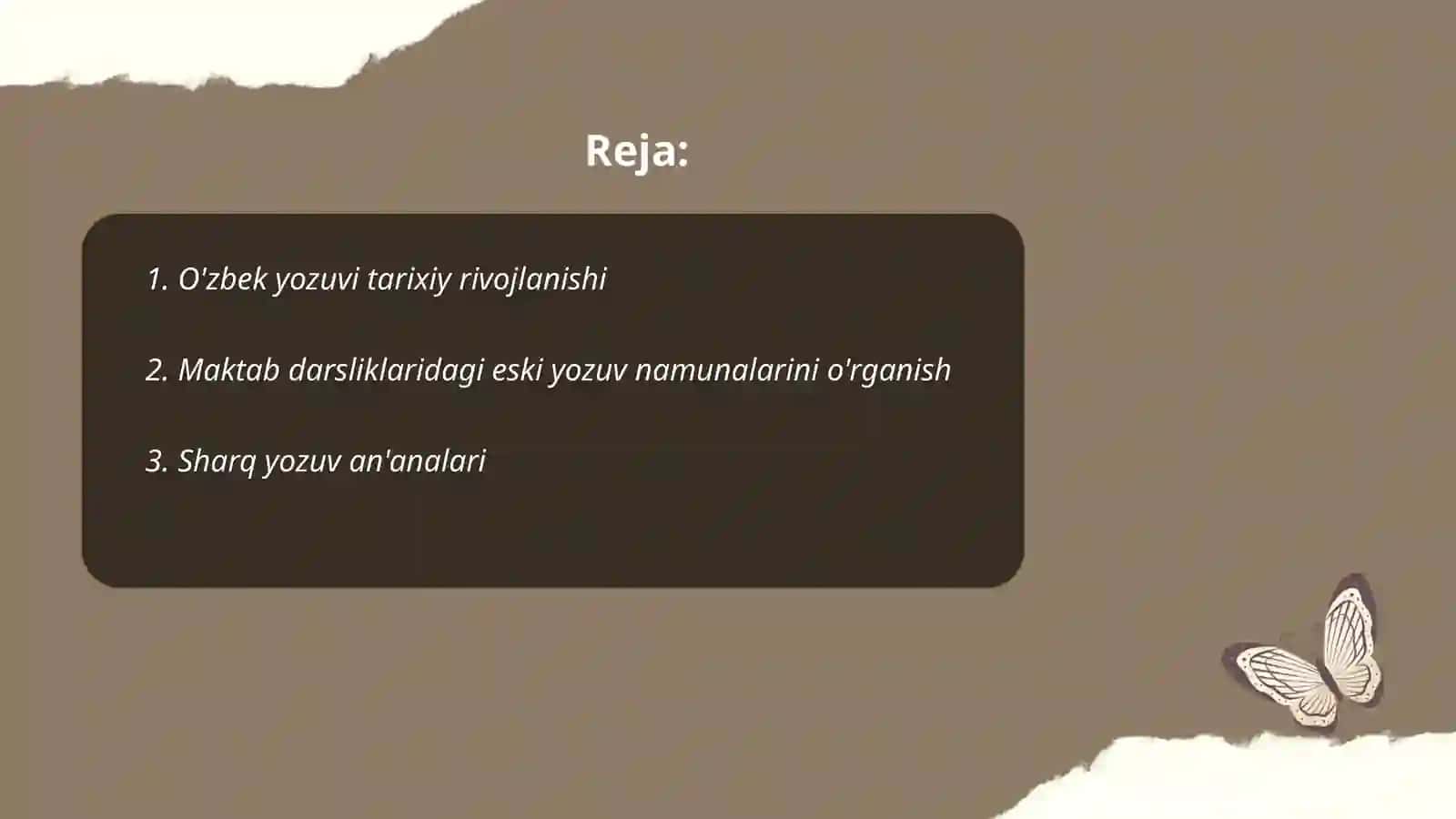 Tarixiy va shakliy yozuvga topish va izohlash 2