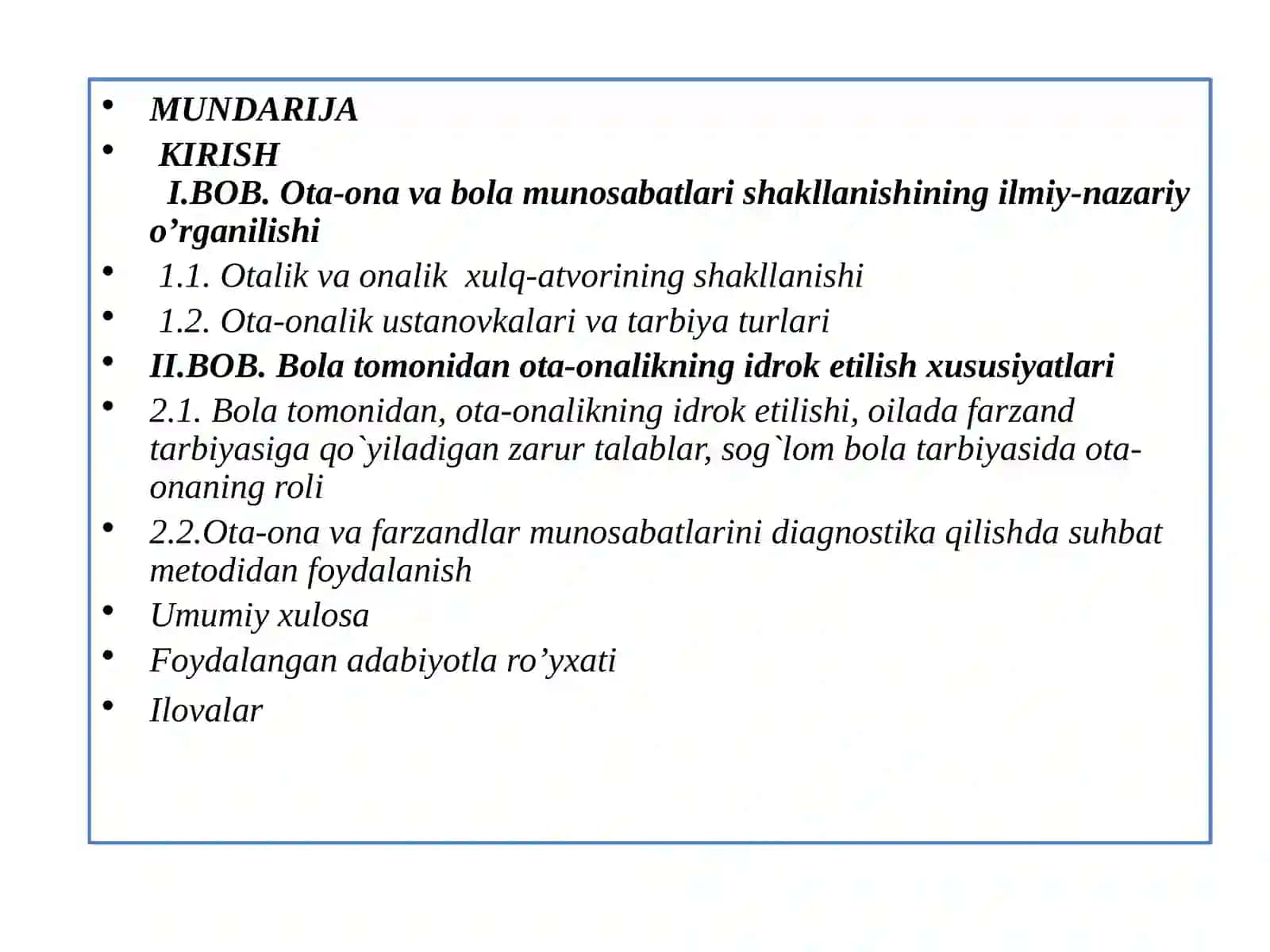 Amaliyotchi psixolog kursi 2