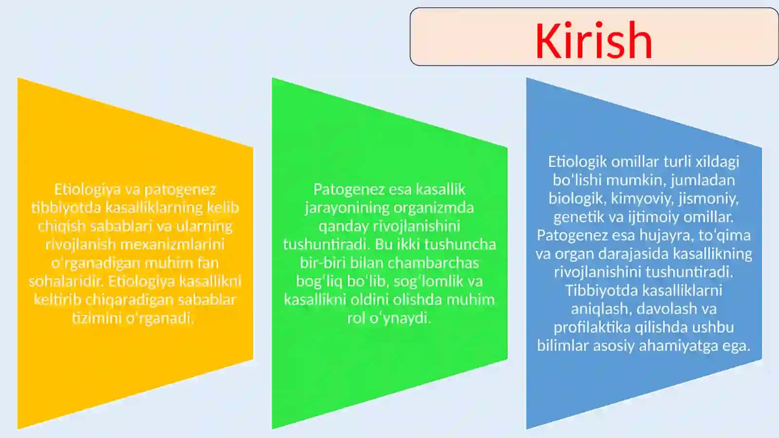 Umumiy Etiologiya va Patogenez 2
