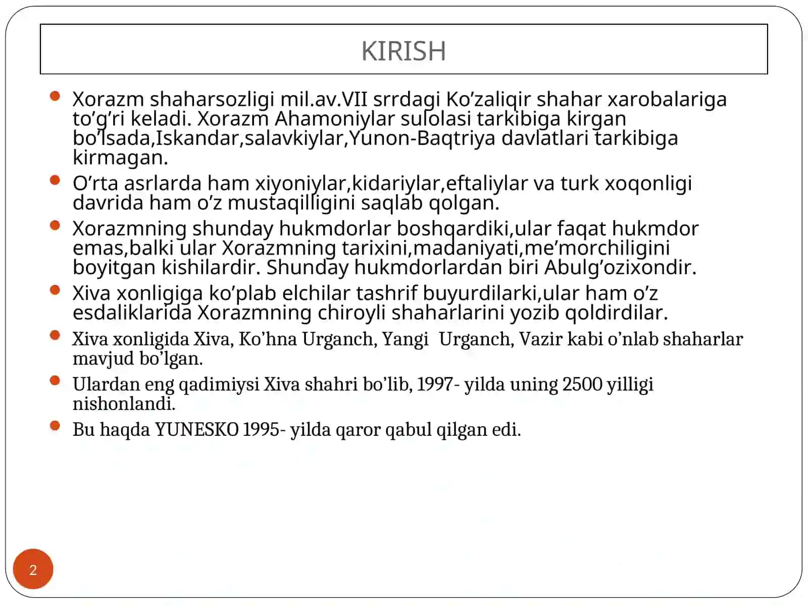 Xiva tarixshunosligi 2