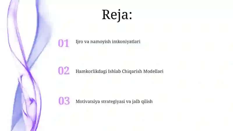 Teatr faoliyatini tashkil etish: aniq maqsadlar 2