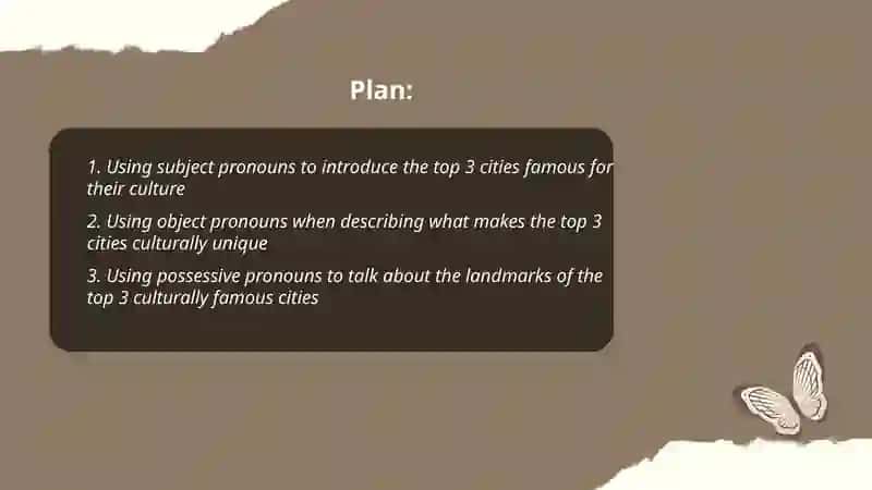 Personal Pronouns and Top 3 Famous Cities 2