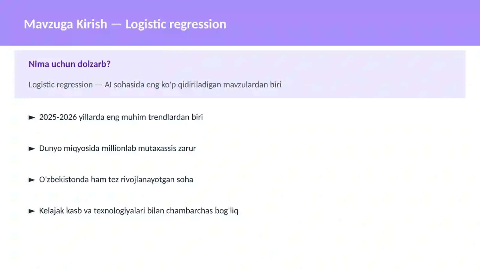 Logistic regression 2