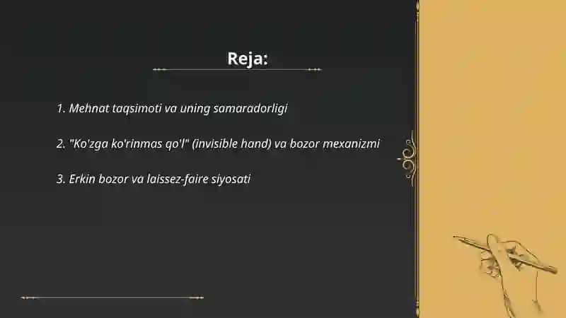 Adam Smitning iqtisodiy qarashlari 2