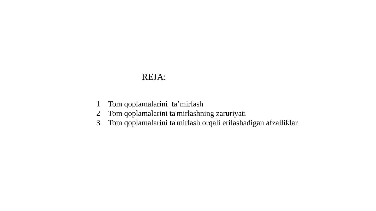 Tom qoplamalarini ta’mirlash 2