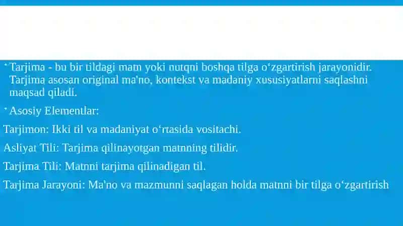 Tarjima nazariyasi va uning rivojlanishi 2