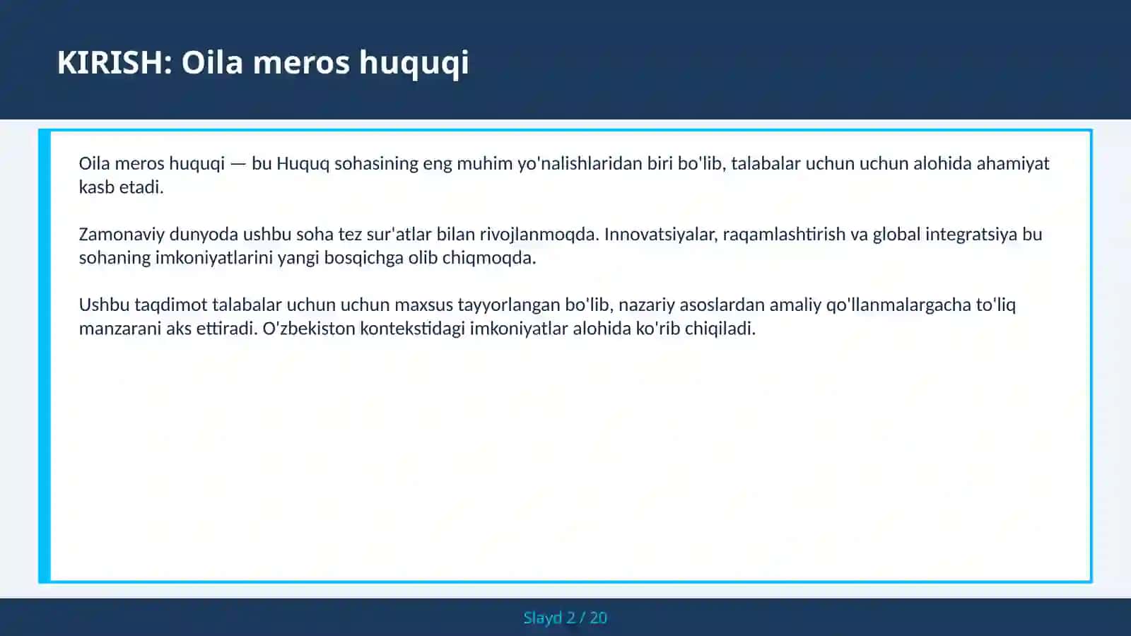 Oila meros huquqi 2